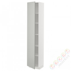 ⭐METOD⭐Высокий шкаф/полки, белый/Havstorp светло-серый, 40x37x200 cm⭐ИКЕА-79538366