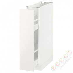 ⭐METOD⭐Кабинет ул./wysuwане wyposażenт.е.доб, белый/Веддинге белый, 20x60 cm⭐ИКЕА-09164879