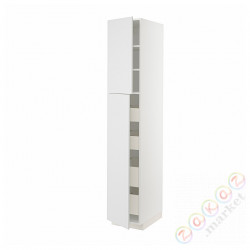 ⭐METOD / MAXIMERA⭐Шкаф, высота 2дверь/4лопата, белый/Stensund белый, 40x60x220 cm⭐ИКЕА-19458796