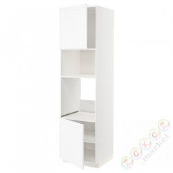 ⭐METOD⭐Шестой огромный/микрофон 2dr/половина, белый Enköping/белый имитация дерева, 60x60x220 cm⭐ИКЕА-39473545