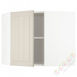 ⭐METOD⭐Навесной угловой шкаф с полками, белый/Stensund бежевый, 68x60 cm⭐ИКЕА-49407970