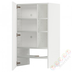 ⭐METOD⭐Шкаф okaнадa сполка/Drzс упражнениями, белый/Ringhult светло-серый, 60x100 cm⭐ИКЕА-49504221