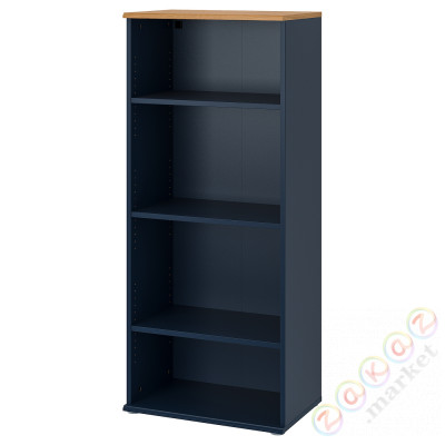 ⭐SKRUVBY⭐Книжный шкаф, черно-синий, 60x140 cm⭐ИКЕА-20520354