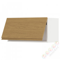 ⭐METOD⭐Навесной шкаф pos, белый/Voxtorpподражание. дуб, 80x40 cm⭐ИКЕА-39539259