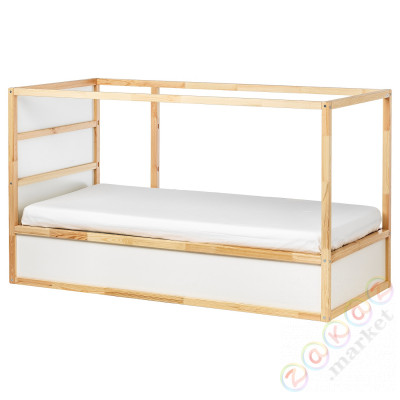 ⭐KURA⭐Dwustronne łóżko, белый/сосна, 90x200 cm⭐ИКЕА-80253809