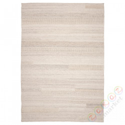 ⭐BRONDEN⭐Ковровая дорожка сkrótkim włosiem, wykonano ręcznт.е.бежевый, 133x195 cm⭐ИКЕА-30532931