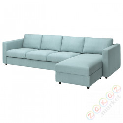 ⭐VIMLE⭐Чехол на диван4o сszezl, Saxemara светло-синий⭐ИКЕА-29399527