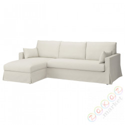 ⭐HYLTARP⭐Покрытие диван3o сszezl, слева, Gransel естественный⭐ИКЕА-10548278