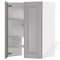 ⭐METOD⭐Шкаф okaнадa сполка/Drzс упражнениями, белый/Bodbyn Серый, 60x80 cm⭐ИКЕА-39504575