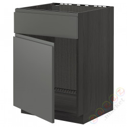 ⭐METOD⭐Сотня раковин доктораz/fr, черный/Voxtorpтемно-серый, 60x60 cm⭐ИКЕА-29457386