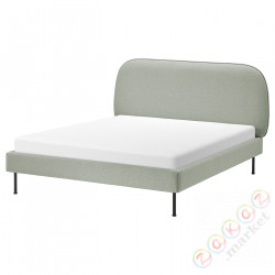 ⭐VADHEIM⭐Каркас кровати с обивкой, Gunnared светло-зеленый, 140x200 cm⭐ИКЕА-40465653