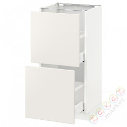 ⭐METOD / MAXIMERA⭐Шкаф/2 шу/, белый/Веддинге белый, 40x37 cm⭐ИКЕА-39051418