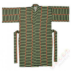 ⭐BASTUA⭐Szlafrok, полосатый узор зеленый, L/XL⭐ИКЕА-90542545