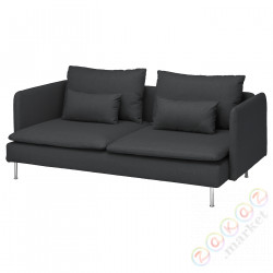 ⭐SODERHAMN⭐Диван 3-человекowa, Fridtuna темно-серый⭐ИКЕА-39449621