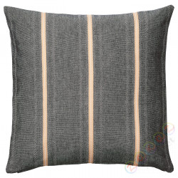 ⭐FJADRAR⭐Наволочка, черный/бежевый, 50x50 cm⭐ИКЕА-50502259