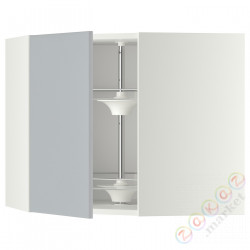 ⭐METOD⭐Шкаф навесной угловой с каруселью, белый/Veddinge Серый, 68x60 cm⭐ИКЕА-09120102