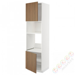 ⭐METOD⭐Шестой огромный/микрофон 2dr/половина, белый/Tistorp подражаниеacja коричневыйowego орехa, 60x60x220 cm⭐ИКЕА-59519222