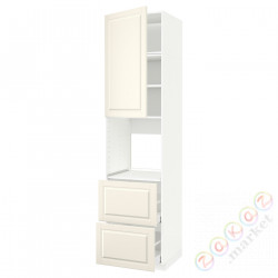 ⭐METOD / MAXIMERA⭐Шшш!/Drz/2шу, белый/Bodbyn сливочный, 60x60x240 cm⭐ИКЕА-99464227