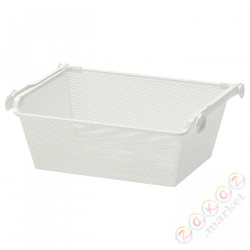 ⭐KOMPLEMENT⭐Сетчатая корзина с выдвижной направляющей, белый, 50x35 cm⭐ИКЕА-79010987