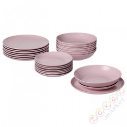 ⭐FARGKLAR⭐обслуживание 24 части, Мат светло-розовый⭐ИКЕА-60478225