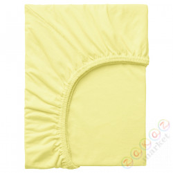 ⭐LEN⭐Простыня на резинке на резинке, желтый, 80x130 cm⭐ИКЕА-00465301