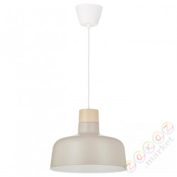 ⭐BUNKEFLO⭐Подвесной светильник, бежевый/береза, 36 cm⭐ИКЕА-10510789