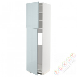 ⭐METOD⭐Shah ic с2 Drz, белый/Kallarp jasnoсерый-синий, 60x60x220 cm⭐ИКЕА-09479493