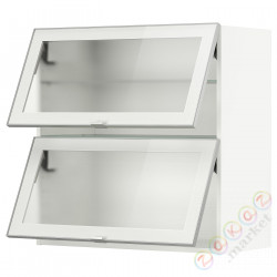 ⭐METOD⭐Уровень тсс 2 стакан Drz, белый/Матовое стекло Jutis, 80x80 cm⭐ИКЕА-59392039