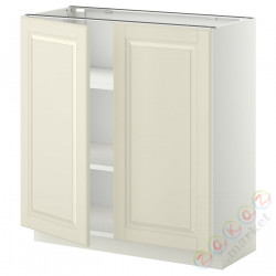 ⭐METOD⭐Кабинет stj/полки/2 дверь, белый/Bodbyn сливочный, 80x37 cm⭐ИКЕА-39459672