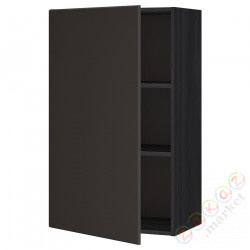 ⭐METOD⭐Навесной шкаф с полками, черный/Кунгсбака антрацит, 60x100 cm⭐ИКЕА-39462783