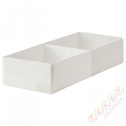 ⭐STUK⭐Коробка с отделениями, белый, 20x51x10 cm⭐ИКЕА-60474430