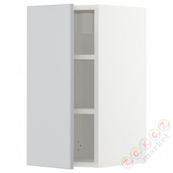 ⭐METOD⭐Навесной шкаф с полками, белый/Veddinge Серый, 30x60 cm⭐ИКЕА-49463112