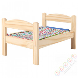 ⭐DUKTIG⭐Łóżeczko dla lalek, сосна/разноцветный⭐ИКЕА-40086351
