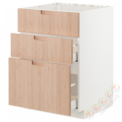 ⭐METOD / MAXIMERA⭐Форма L + 3F/2шу, белый/Fröjered яркий бамбук, 60x60 cm⭐ИКЕА-09330256