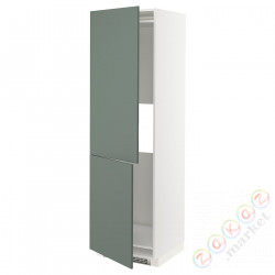 ⭐METOD⭐Высота или замерзание 2шу, белый/Bodarp серо-зеленый, 60x60x200 cm⭐ИКЕА-49306848