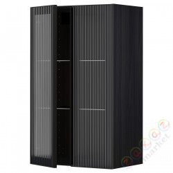 ⭐METOD⭐Шах половина/2 стакан Drz, черный/Hejsta антрацитowe ryflowане стакан, 60x100 cm⭐ИКЕА-29490734