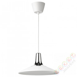 ⭐FYRTIOFYRA⭐Подвесной светильник, хромированный эффект/белый, 38 cm⭐ИКЕА-70510885