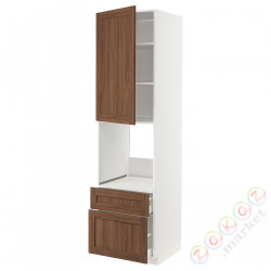 ⭐METOD / MAXIMERA⭐Утром доктора/2fr/Мы бы/в шу, белый Enköping/коричневый орех, 60x60x220 cm⭐ИКЕА-59475218