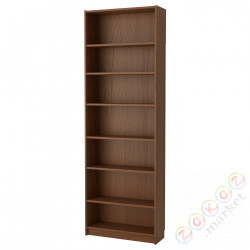 ⭐BILLY⭐Книжный шкаф, коричневый ясеневый шпон, 80x28x237 cm⭐ИКЕА-89217751