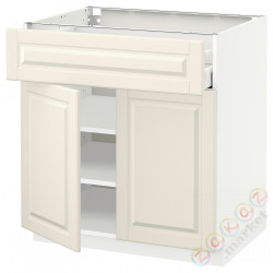 ⭐METOD / MAXIMERA⭐Затененный ящик/2 Drz, белый/Bodbyn сливочный, 80x60 cm⭐ИКЕА-59461674