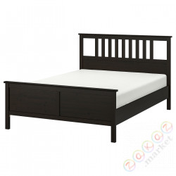 ⭐HEMNES⭐Корпус кровати, Черно-коричневый/Leirsund160x200 cm⭐ИКЕА-09019793