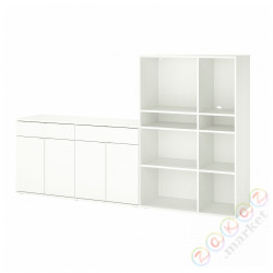 ⭐VIHALS⭐Книжный шкаф, белый, 235x37x140 cm⭐ИКЕА-09440617