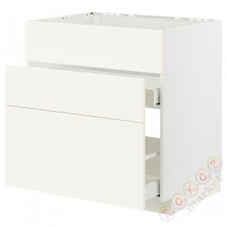 ⭐METOD / MAXIMERA⭐Форма L + 3F/2шу, белый/Vallstena белый, 80x60 cm⭐ИКЕА-99507175