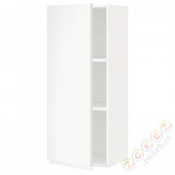 ⭐METOD⭐Навесной шкаф с полками, белый/Voxtorpматовый белый, 40x100 cm⭐ИКЕА-79464445