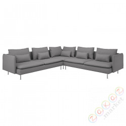 ⭐SODERHAMN⭐Угловой диван, 6-человекowa, Tonerud Серый⭐ИКЕА-09452078
