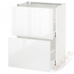 ⭐METOD / MAXIMERA⭐Шкаф/2 шу/, белый/Рингхульт белый, 60x37 cm⭐ИКЕА-89051454