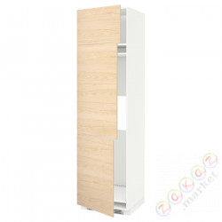 ⭐METOD⭐Ледяной шкаф высокий/замораживание/3Drz, белый/Askersund яркий узор ясеня, 60x60x220 cm⭐ИКЕА-39456602