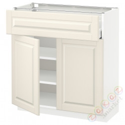 ⭐METOD / MAXIMERA⭐Затененный ящик/2 Drz, белый/Bodbyn сливочный, 80x37 cm⭐ИКЕА-39456975