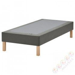 ⭐LYNGOR⭐Подпружиненный базовый. матрас на ножках, темно-серый, 90x200 cm⭐ИКЕА-49552844