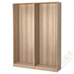 ⭐PAX⭐2 рамы шкафа, подражаниеacja дуб bejcowанеgo na biało, 150x35x201 cm⭐ИКЕА-29261068